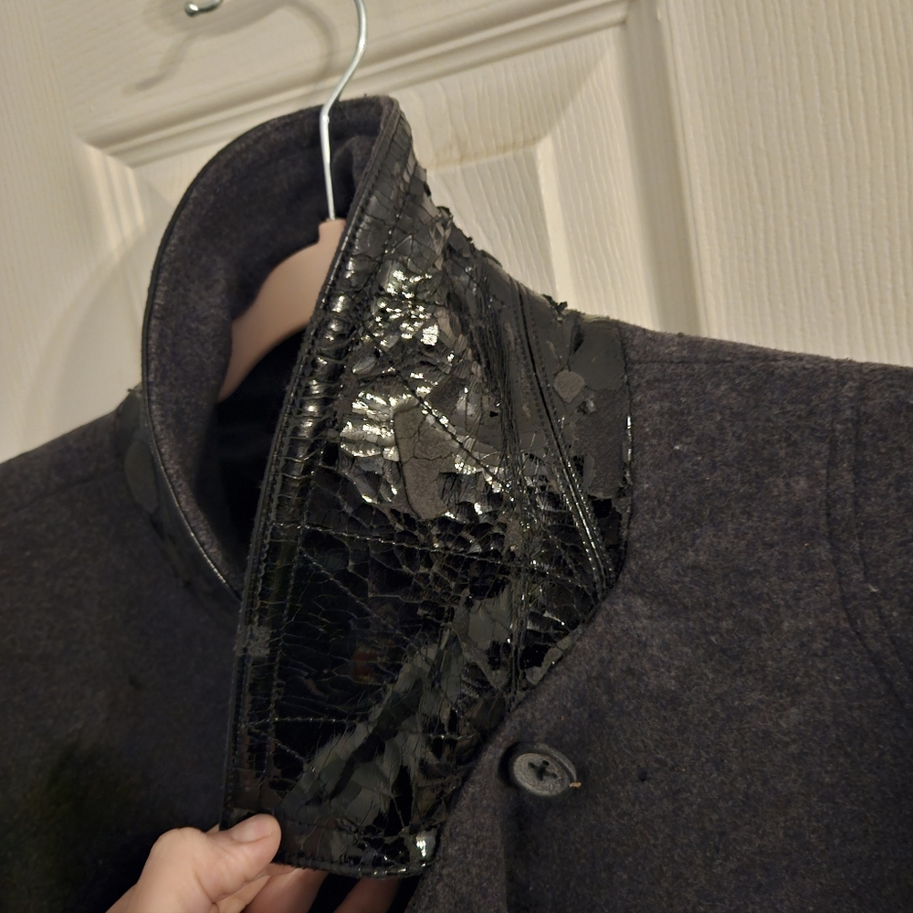 Marc By Marc Jacobs Men's Gray Peacoat XL - Picture 6 of 7